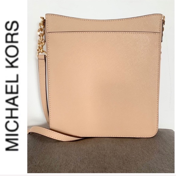 NWT authentic MK leather Hamilton messenger oyster - Picture 5 of 6